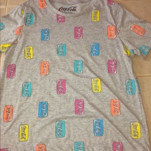grey coca-cola tee